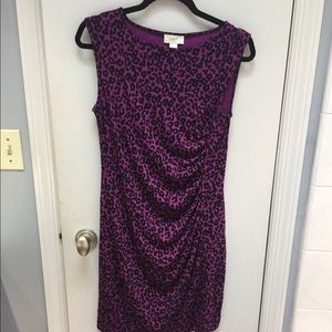 Purple leopard print dress. NWT